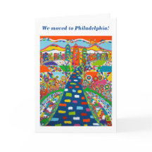 Philadelphia, Pennsylvania Änderung der Adresskart