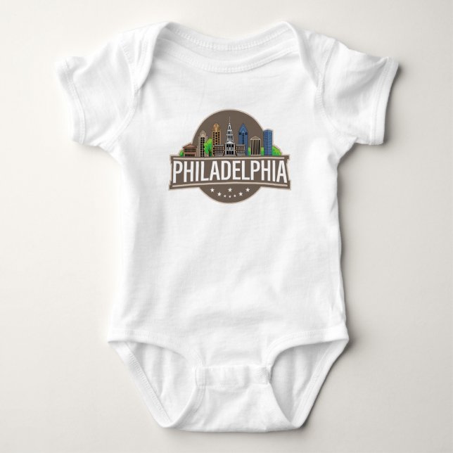 Philadelphia Pennsylvania Baby Strampler (Vorderseite)