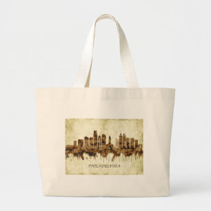 Philadelphia Pennsylvania Cityscape Jumbo Stoffbeutel