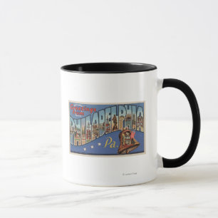 Philadelphia, Pennsylvania - großer Buchstabe Tasse