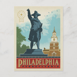 Philadelphia, Pennsylvania Independence Hall Postkarte