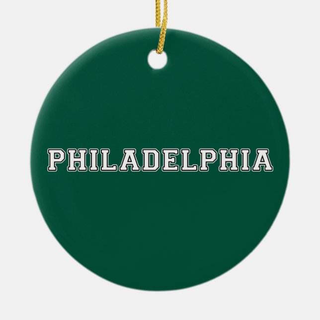 Philadelphia Pennsylvania Keramik Ornament (Vorne)