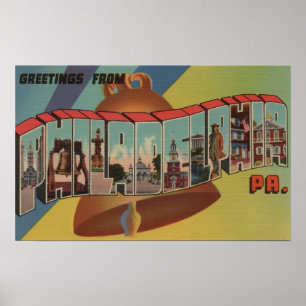 Philadelphia, Pennsylvania (Liberty Bell) Poster
