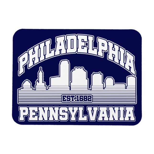Philadelphia, Pennsylvania Magnet (Horizontal)
