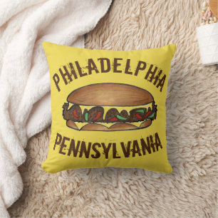 Philadelphia Pennsylvania PA Cheese Steak Kissen