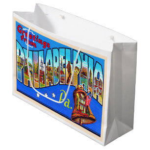 Philadelphia Pennsylvania PA Großer Brief Postkar Große Geschenktüte