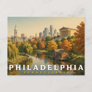 Philadelphia Pennsylvania Reise Postkarte