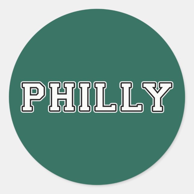 Philadelphia Pennsylvania Runder Aufkleber (Vorderseite)