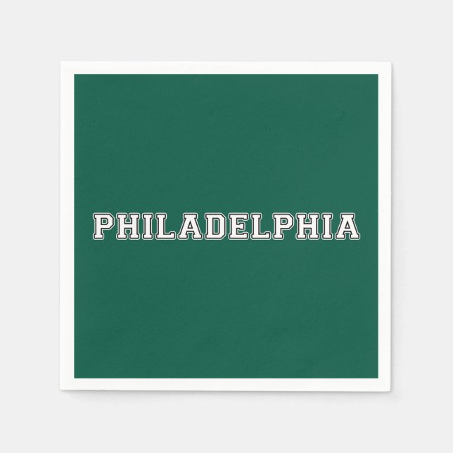Philadelphia Pennsylvania Serviette (Vorderseite)