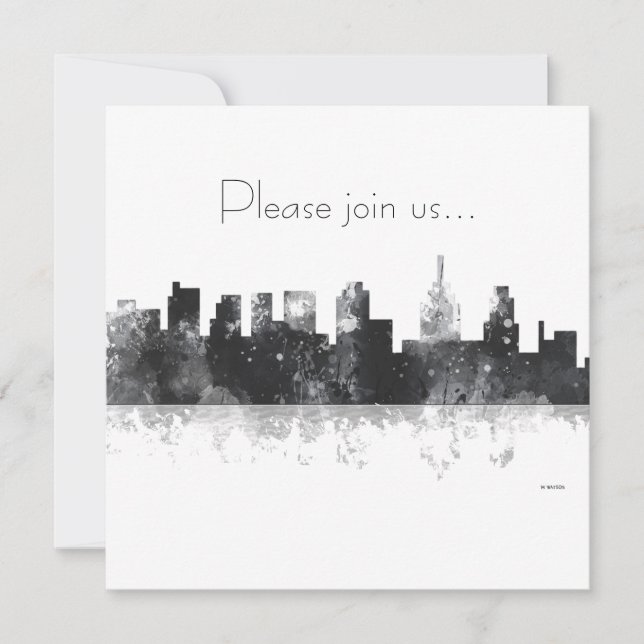 PHILADELPHIA PENNSYLVANIA SKYLINE - Invitation (Devant)