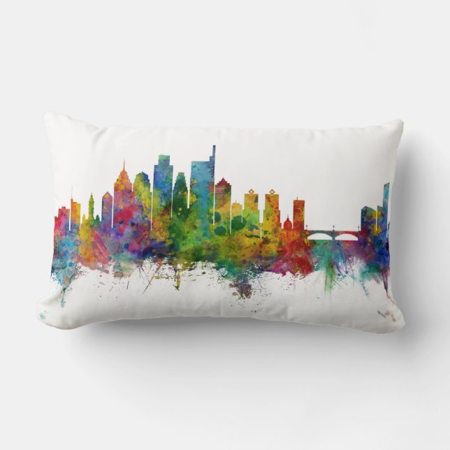 Philadelphia Pennsylvania Skyline Lendenkissen (Vorderseite)