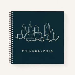 Philadelphia Pennsylvania Skyline Notizbuch