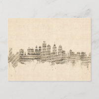 Philadelphia Pennsylvania Skyline Sheet Music City