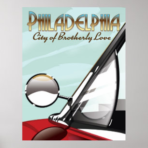 Philadelphia, Pennsylvania "Stadt der Brüderlichen Poster