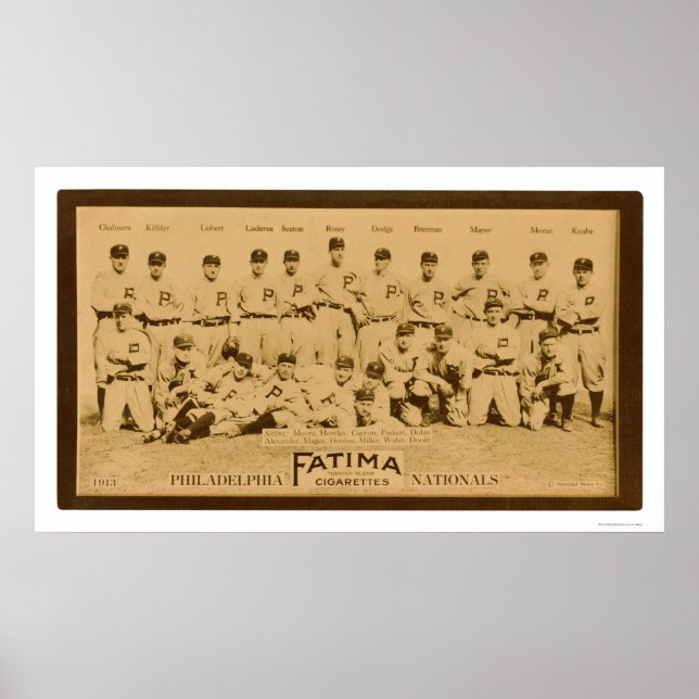 Philadelphia Phillies Team 1913 Poster (Vorne)