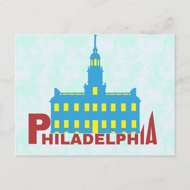 Philadelphia Postkarte (Vorderseite)