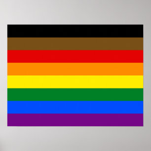 Philadelphia Pride Flag LGBTQ Poster
