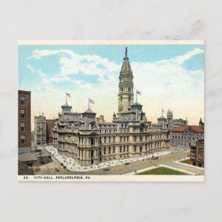 Philadelphia Rathaus Alte Postkarte
