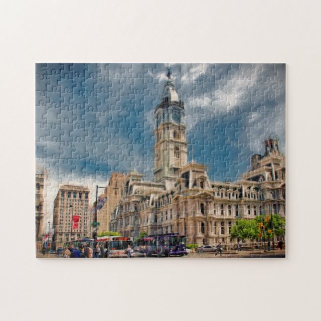 Philadelphia-Rathaus-Foto-Puzzlespiel (Horizontal)