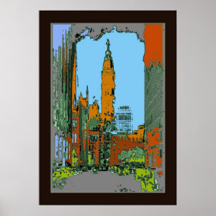 Philadelphia Rathaus Poster