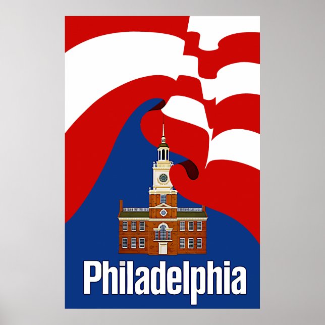 Philadelphia-Reiseplakat Poster (Vorne)