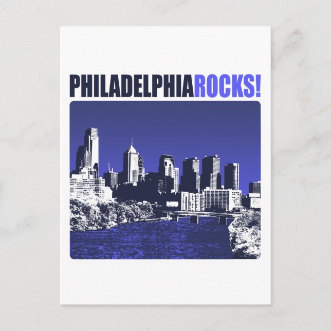 Philadelphia Rocks! Postkarte (Vorderseite)