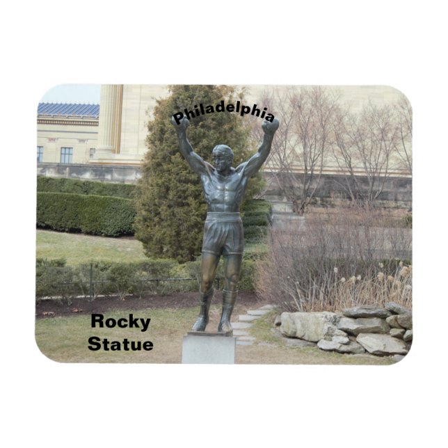 Philadelphia Rocky Statue Magnet (Horizontal)