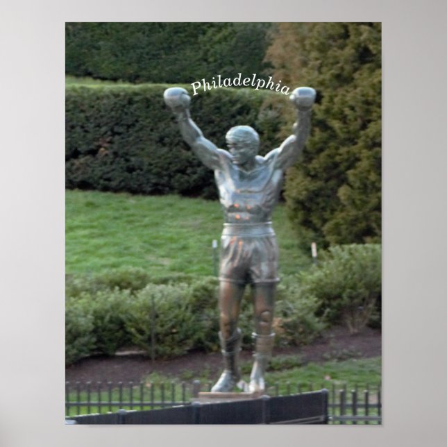Philadelphia Rocky Statue Poster (Vorne)