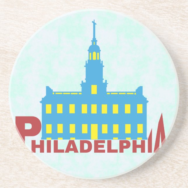 Philadelphia Sandstein Untersetzer (Vorne)