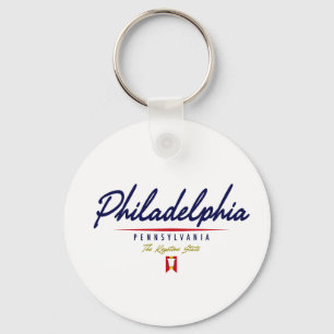 Philadelphia-Script Schlüsselanhänger