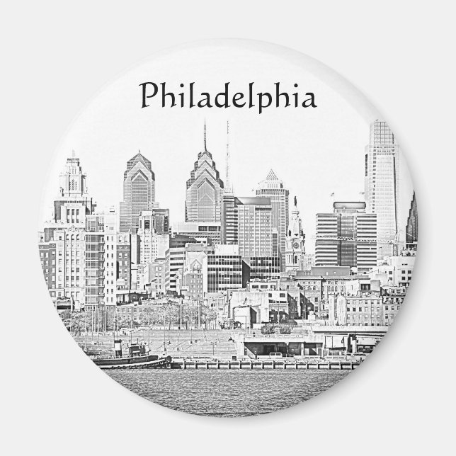 Philadelphia Sketch Magnet (Vorne)