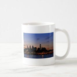 Philadelphia-Skyline an der Dämmerung Kaffeetasse
