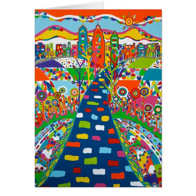 Philadelphia Skyline Blank Card (Vorne)