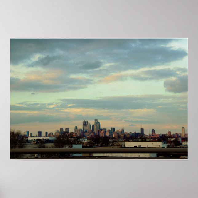 Philadelphia Skyline Foto Poster (Vorne)