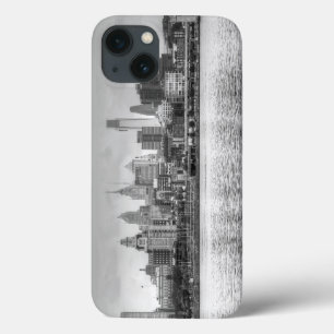Philadelphia-Skyline in Schwarzweiß Case-Mate iPhone Hülle