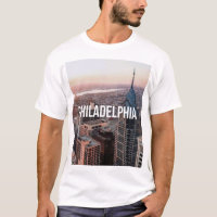 Philadelphia Skyline Luftbild Typography Urban