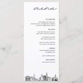 Philadelphia Skyline Mariage Diner Menu