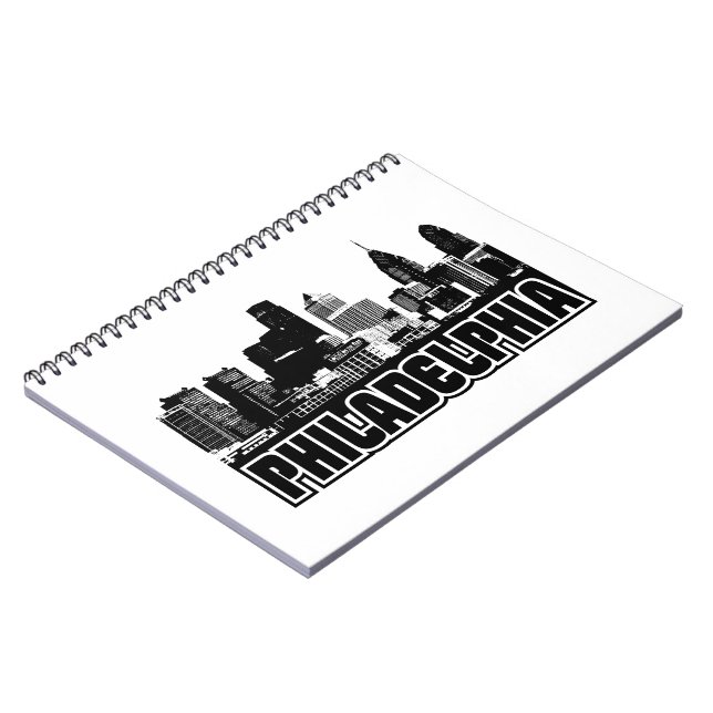 Philadelphia-Skyline Notizblock (Linke Seite)