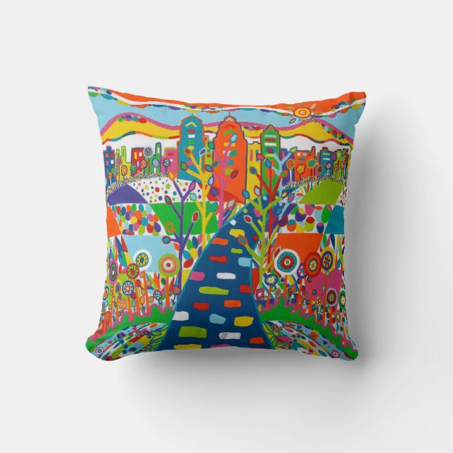 Philadelphia Skyline Pillow Kissen (Vorderseite)
