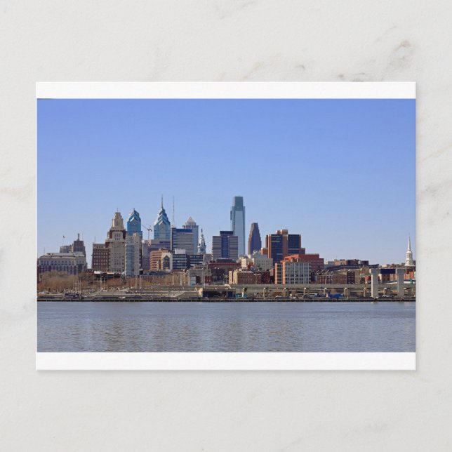 Philadelphia Skyline Postcard Postkarte (Vorderseite)