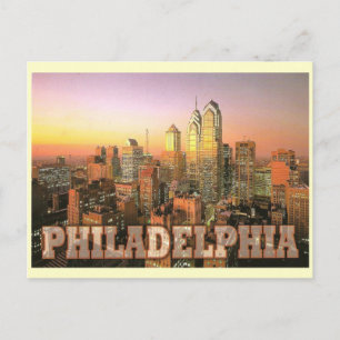 PHILADELPHIA SKYLINE POSTKARTE
