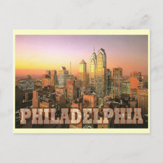 PHILADELPHIA SKYLINE POSTKARTE
