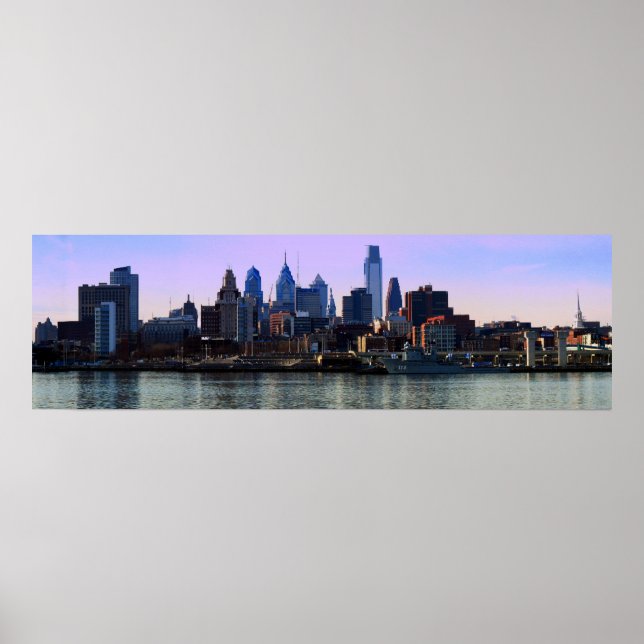 Philadelphia Skyline Print Poster (Vorne)