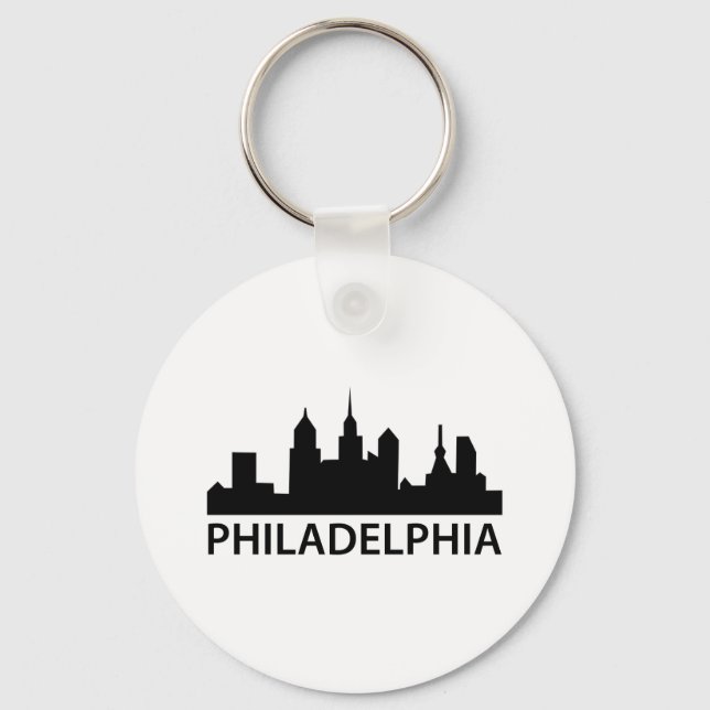 Philadelphia Skyline Schlüsselanhänger (Vorderseite)