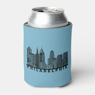 Philadelphia Skyline Silhouette  Dosenkühler