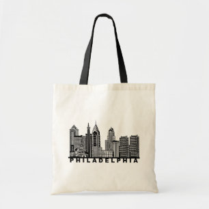 Philadelphia Skyline Silhouette  Tragetasche
