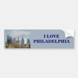 Philadelphia Skyline vom Walk Autoaufkleber