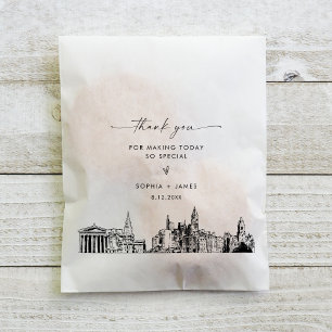 Philadelphia Skyline Wedding Danke, dass Sie die T Geschenktütchen