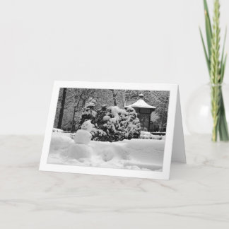 Philadelphia Snowman GREETING CARTE