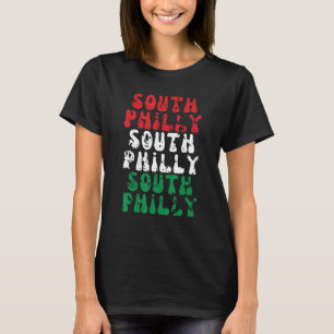 Philadelphia South Philly italienische Flagge Stad T-Shirt
